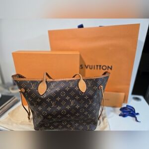 Louis Vuitton Brown Neverfull Monogram Tote Bag
